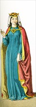 The figure depicted here represents the German Empress Anna (died 1281). The illustration dates to