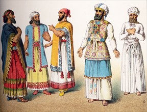 The figures illustrated here are five Hebrew figures from the ancient Middle East. They represent,