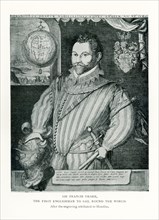 This images dates to 1912. It shows Sir Francis Drake and the caption reads: Sir Francis Drake. The