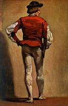 This painting by Elihu Vedder is titled Youth in Red Jacket, Elihu Vedder (1836-1923) was an