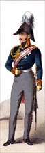 The figure pictured here represents a Prussian general in the early 1800s. The illustration dates