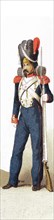 The figure represented here dates to between 1834-1864 is: grenadier. This illustration dates to