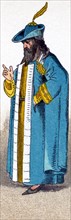 The Italian pictured here dates to A.D. 1300 and is a magistrate. The illustration dates to 1882.