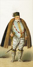 The figure in this illustration represent the German Margrave of Brandenburg, Joachim II Hector