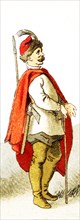 The figure shown here represents a Polish man in the 1600s. The illustration dates to 1882.