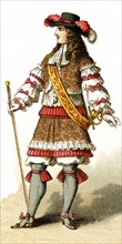 The Figure represented here is Louis XIV in 1660. The illustration dates to 1882.