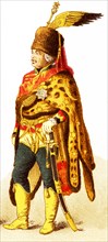 The Figure represented here is the German General Ziethen in the 1700s. The illustration dates to