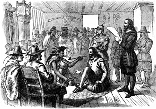 In the spring of 1621, Captain Standish and William Brewster came to a formal agreement, a treaty