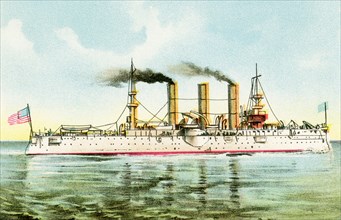 The United States Armored Cruiser Brooklyn was a key vessel in the Battle of Santiago de Cuba on 3