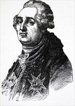 Louis XVI: king of France, 1774-1792; executed by means of the guillotine, January 21, 1793; his