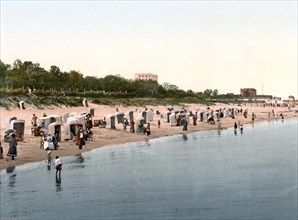 Baltic Sea beach in Heringsdorf.