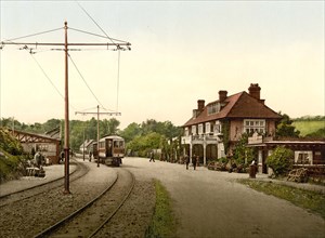 Groudle Glen Hotel and tram station.