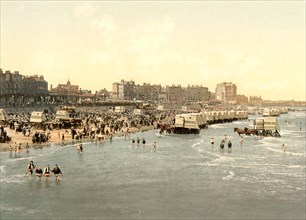 Beach and ladies' bathing place.