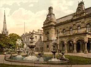 Municipal buildings.