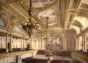 Large concert hall in the Tonhalle in Zurich.