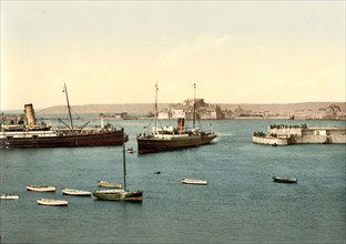 Hafen von Jersey.