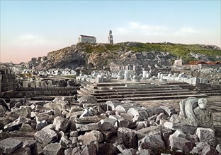 View over the excavation area of Eleusis.