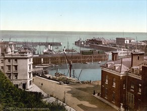 The harbor at Folkestone.