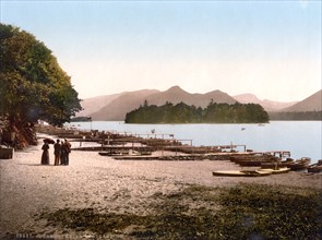 Boat mooring at Derwentwater.