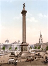 Trafalgar Square and National Gallery.