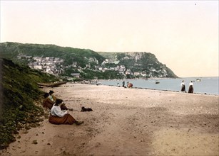 View of the beach at Runswick Bay.