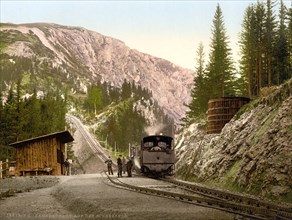 Cog railway up the Schneeberg.