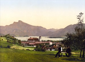 Mondsee and Schafberg.