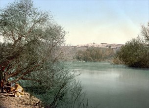 Place of the baptism at the river Jordan.