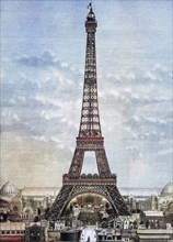 The Eiffel Tower in 1888.