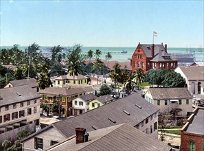 Custom House and harbor.