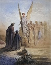 Illustration fur Purgatorio von Dante Alighieri Canto.