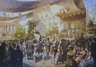 The procession of the Berlin Artists' Association on 3 March 1883.