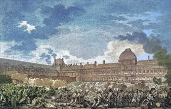 The attack of the Tuileries Palace.