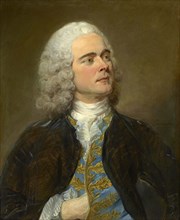 Charles-Francois Pinceloup de la Grange, 1747, Painting by Jean-Baptiste Perronneau, Historic,