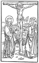 Canon woodcut and Head of Christ from the Opus speciale missarum.