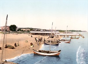 Beach promenade in Ahlbeck in Mecklenburg-Western Pomerania