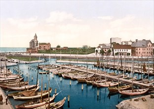 The port of Kolberg in Pomerania