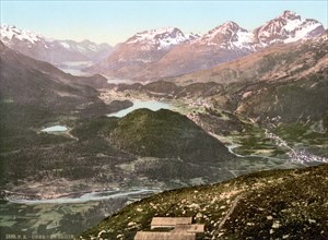 View over the upper Engadin