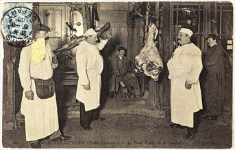 The Public Scales of the Butchers, 810 Marches de Paris, Les Halles Centrales, 1890, France,