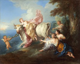 The Abduction of the Europa, painting by Jean Franvßois de Troy (France, 1679 - 1752 ), Historic,