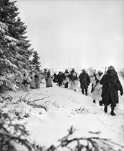 Infantry In Snowy Belgium