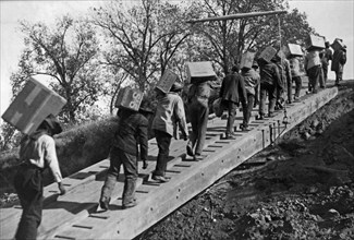 Unloading The Sidewheeler Boat