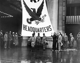 1933 NRA Flag Raising