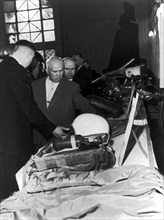 Kruschev Examines U-2 Wreckage