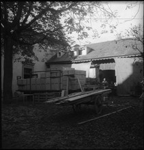 After World War 2: simple living equipment in a box.