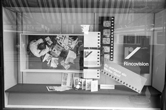 Shop window Ringier publisher, Rincovision: an advertising spot is developed, 1967.