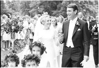 Wedding of Count Jan Bernadotte and Anna Skarne, 1967.