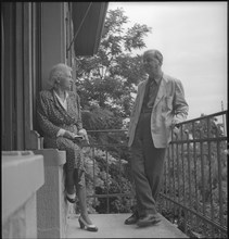 Wilhelm Gimmi and his wife, Chexbres 1956.