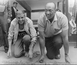 Rome 1960: Armin Harry and Jesse Owens.