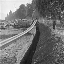 Rheintal, Pipeline under construction; 1961.